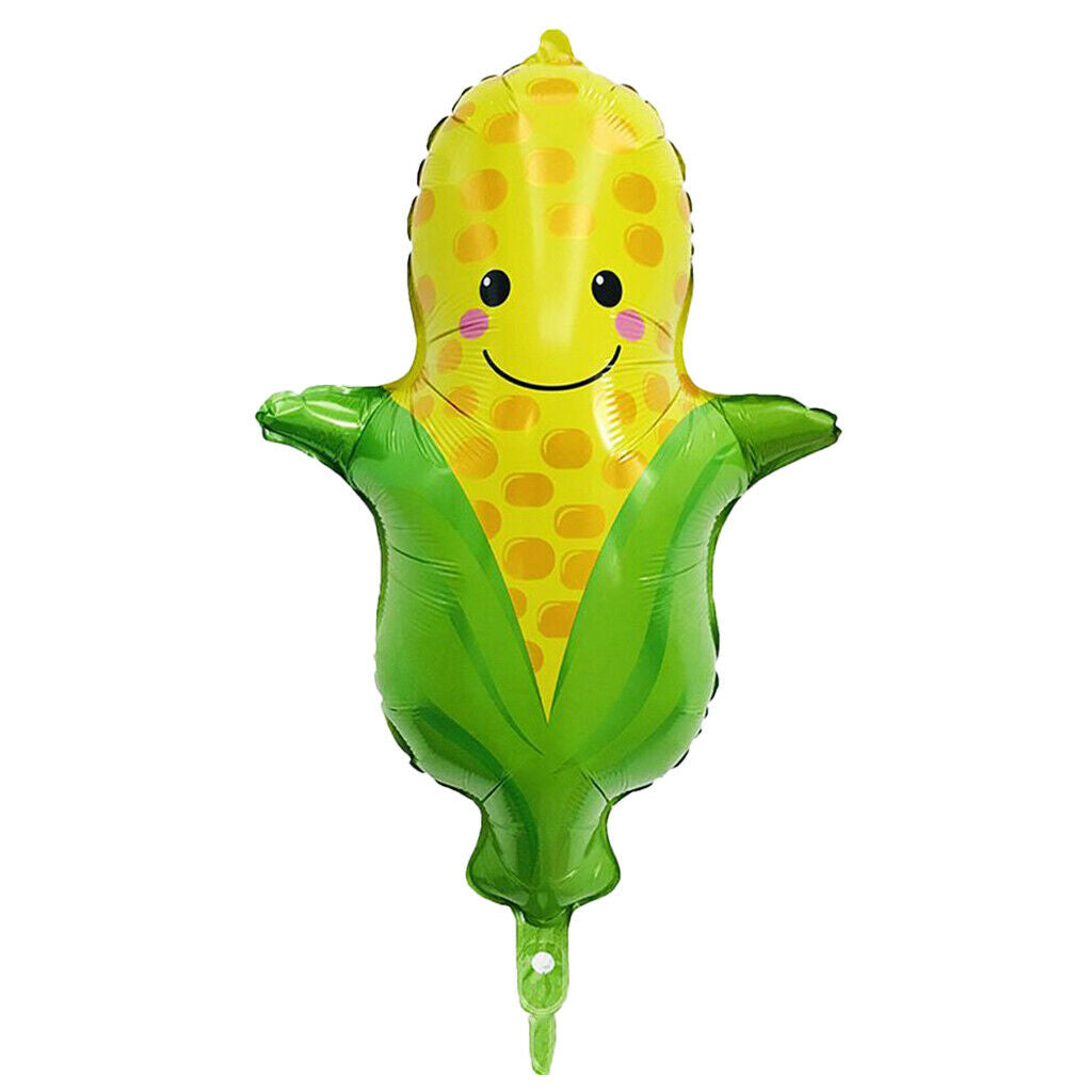 Colorful Fruit Vegetable Smile Foil Balloon Huge Pineapple Birthday Hawaii Party