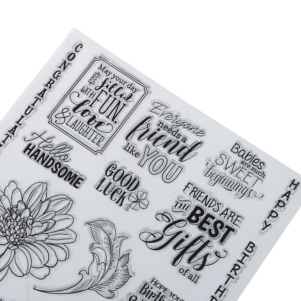 happy birthday transparent clearsilicone stamp for diyscrapbooking photode.l8