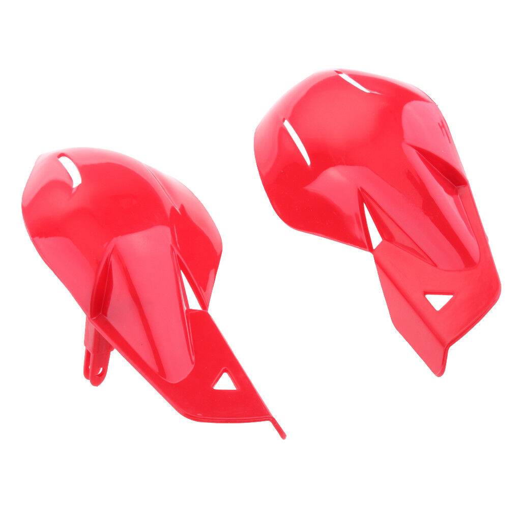 2X 22mm Handlebar Bike ATV Motorcycle Brush Bar Hand Guards Handguard Red