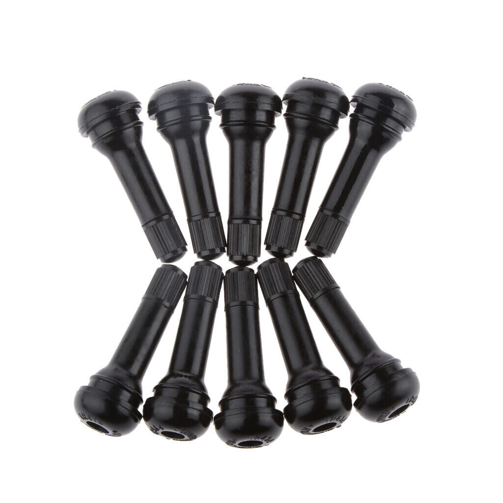 10x TR414 Tire/Wheel Air Pressure Stem Valve Caps for Car Rubber Zinc