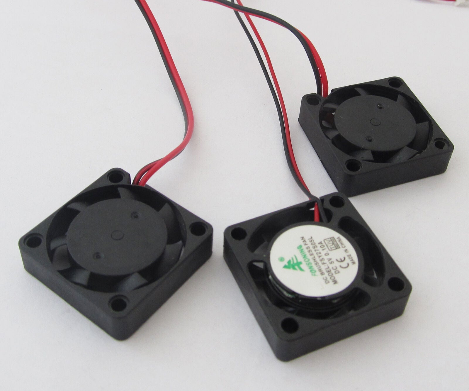 10pcs DC 5V 0.1A 25x25x7mm (1x1x0.28in) 2507  Brushless Cooling Fan 2pin wire