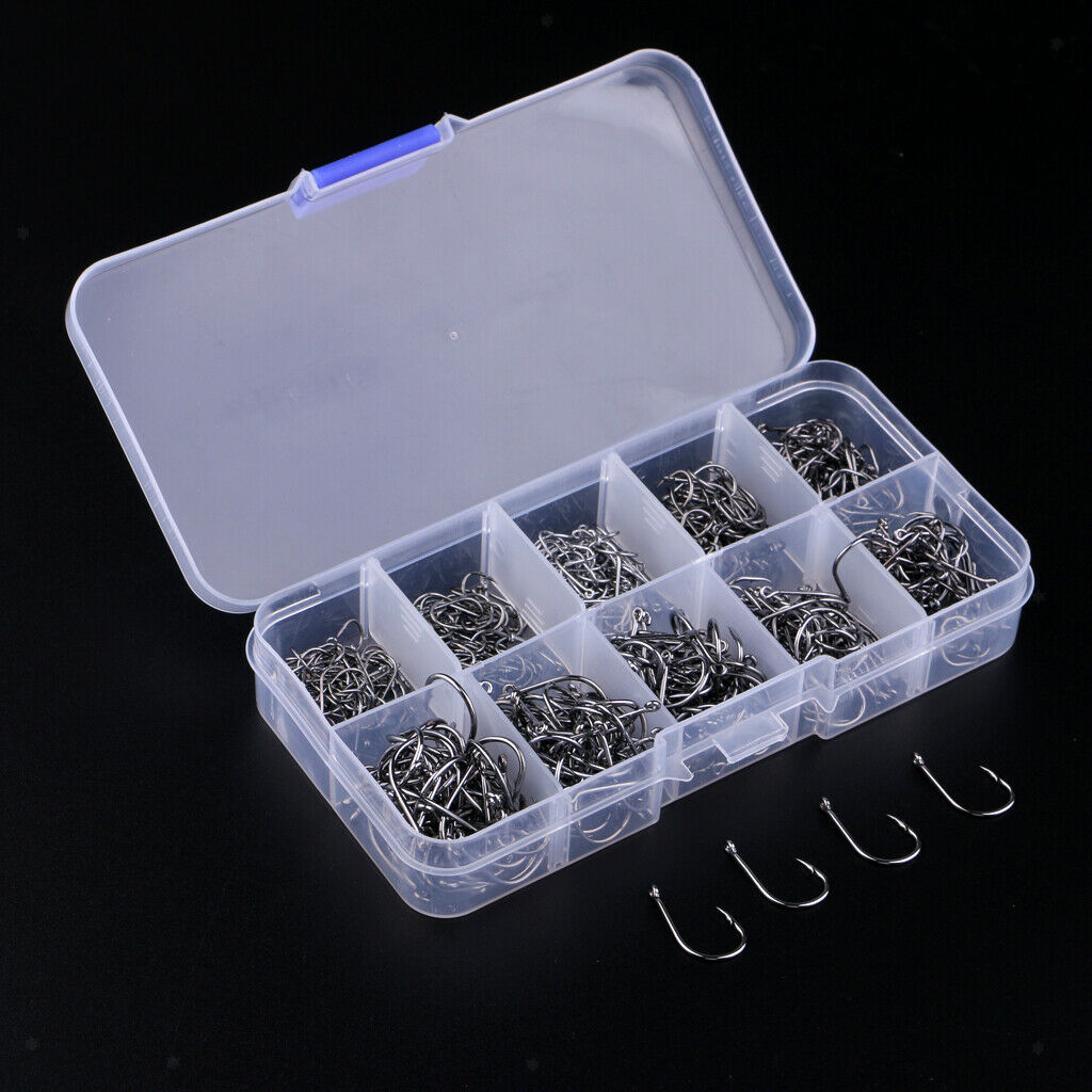 500pcs Hooks Steel Barbed Fishing Fly Fish Catcher Fish