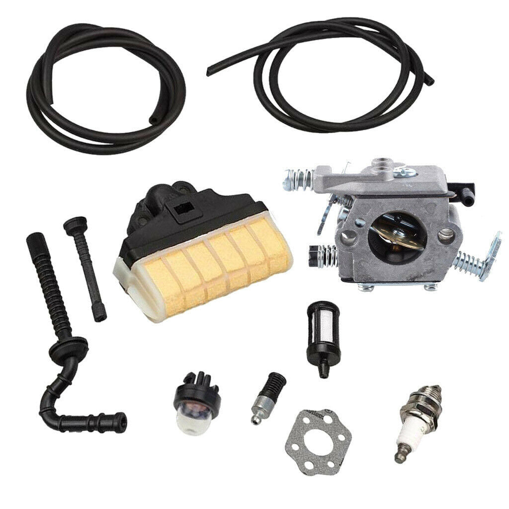 Carburettor with repower kit air filter fuel line spark plug for STIHL