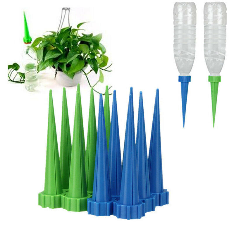 10X Automatic Garden Cone Watering Spike Plant Flower Waterers Bottle Irr.l8