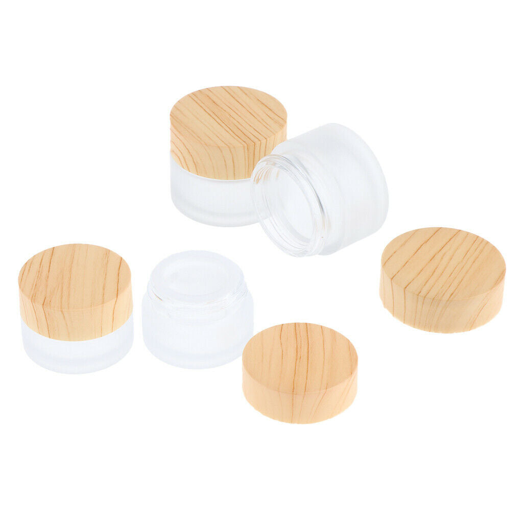 4Pcs Empty  Cosmetic Jars Bottles for Eyeshadow Lotions Creams Mud Masks