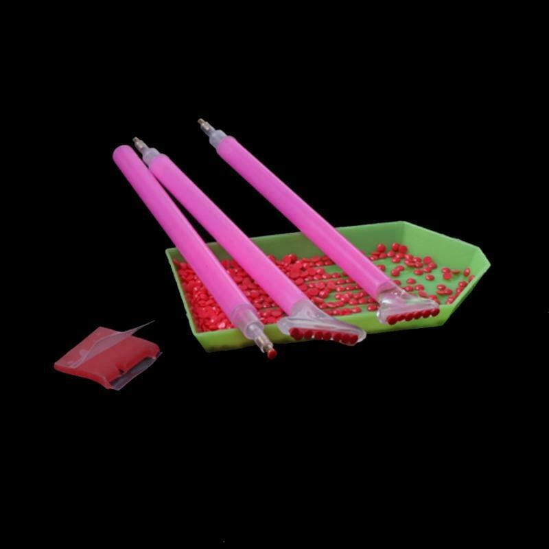 5Pcs DIY 5D Diamond Painting Rhinestone Plate Tray Embroidery Cross Stich Tool