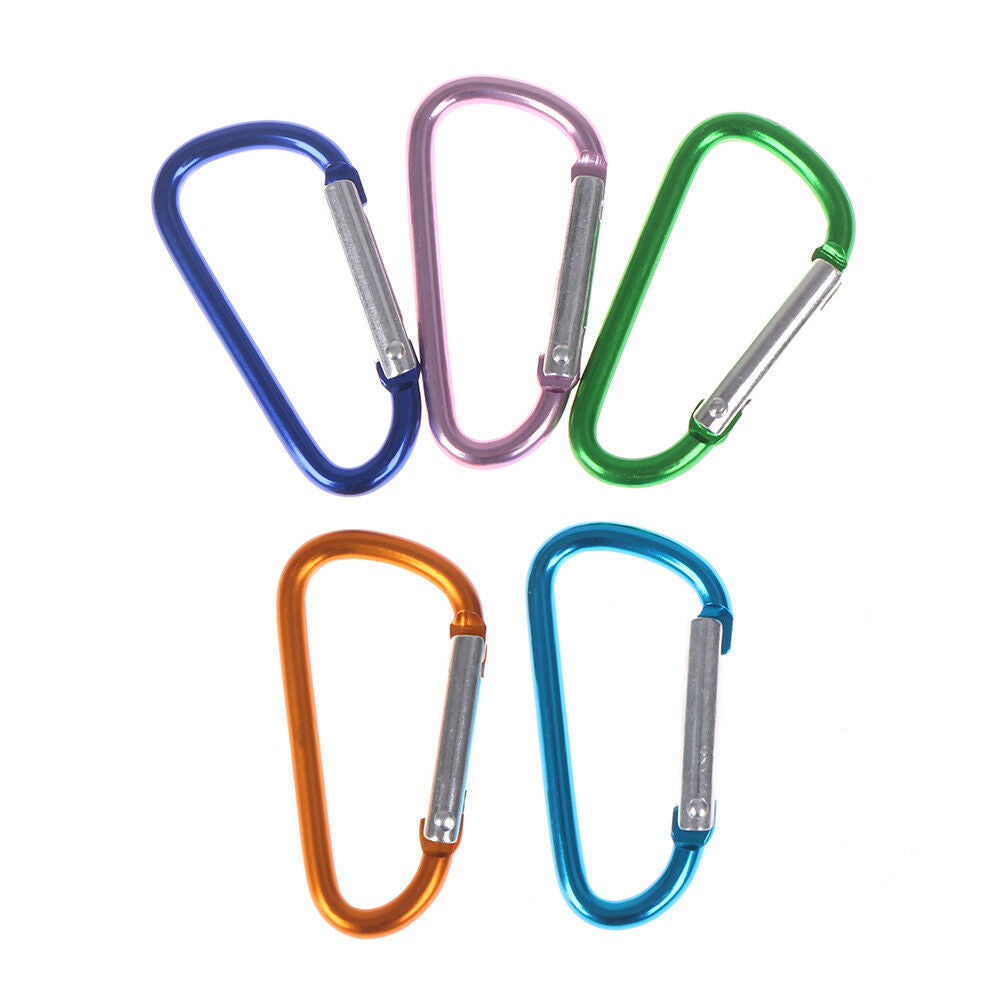 5X aluminum carabiner D-ring key chain clip snap hook-karabiner camping ke.l8