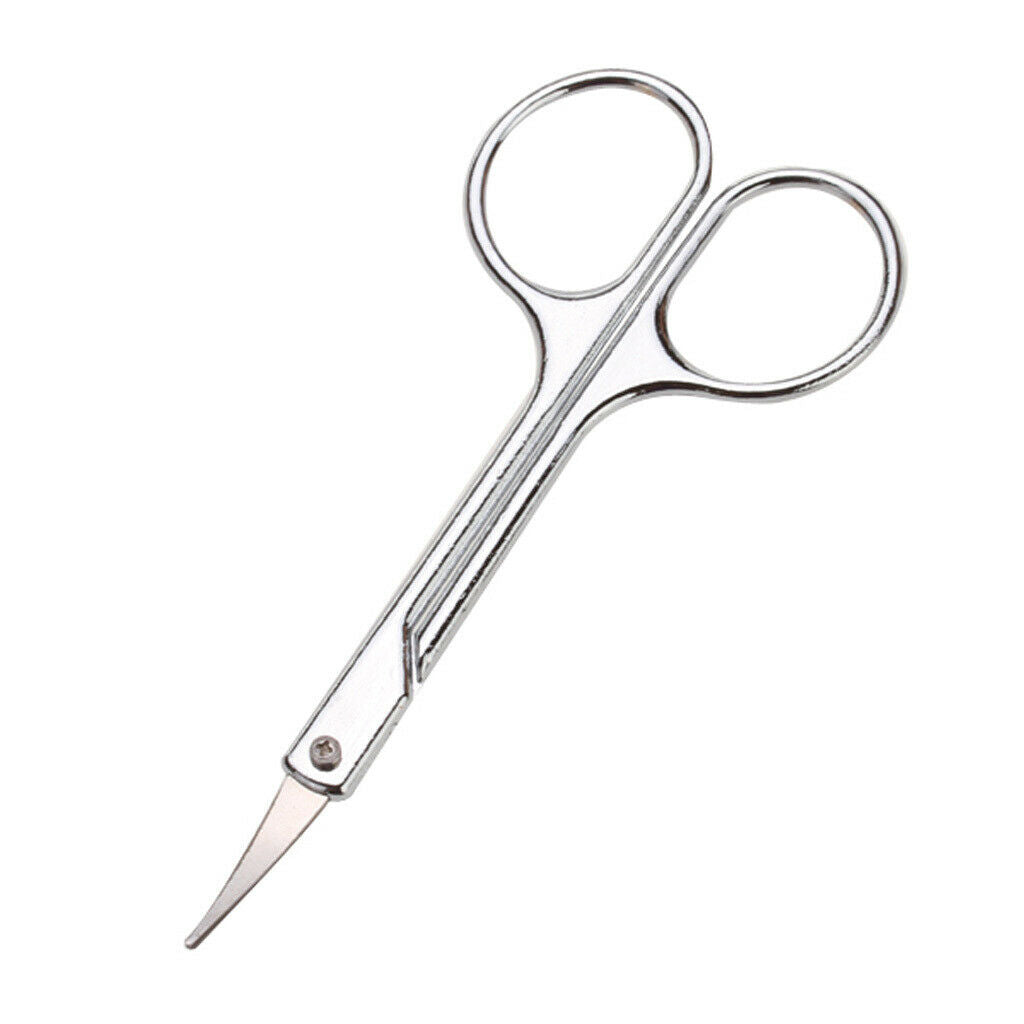 Fine Point Curved Cuticle Nail Nose Hair Remover Scissors Stainless Steel