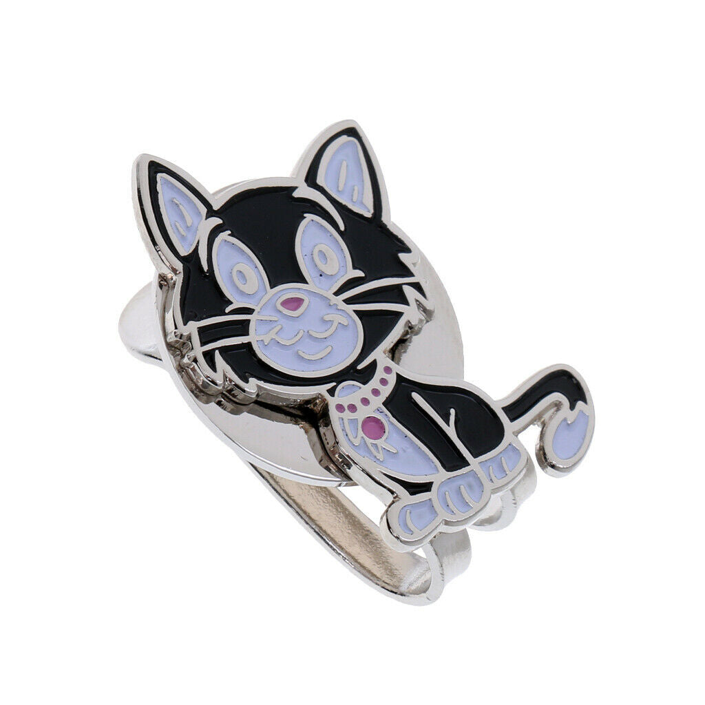 MagiDeal 2 piece golf ball markers with magnetic hat clip, cats and