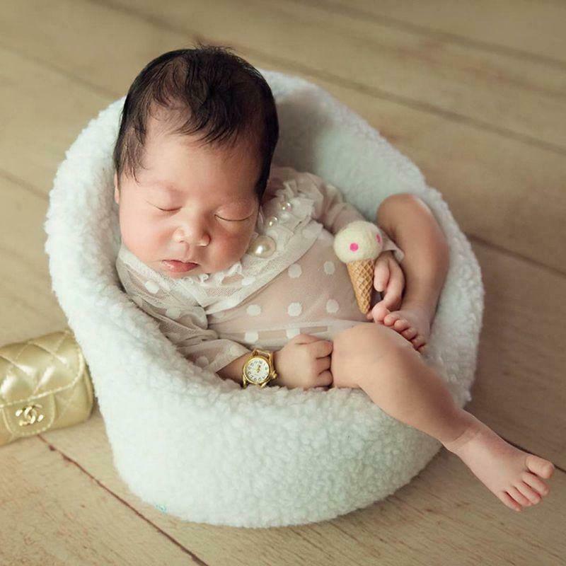 Newborn Baby Photography Props Mini Posing Sofa Seat Infant Photo Shooting Chair