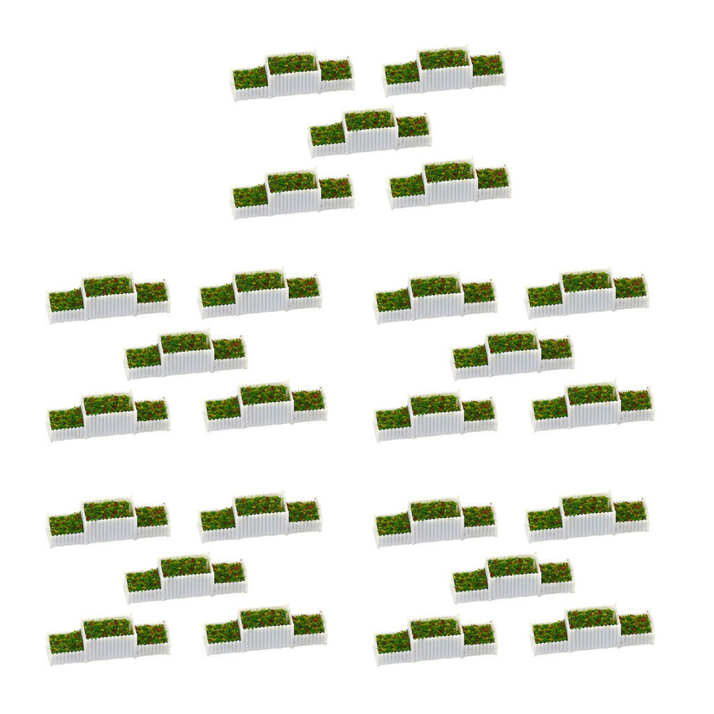 25x N 1:150 Flower Beds Plant Set for Sandtable Parking Street Train Diorama