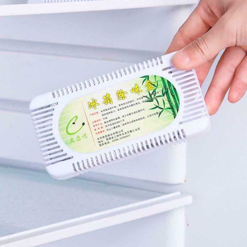 2 Box Refrigerator Air Purifier Bamboo Charcoal Activated Carbon Box Odour Smell