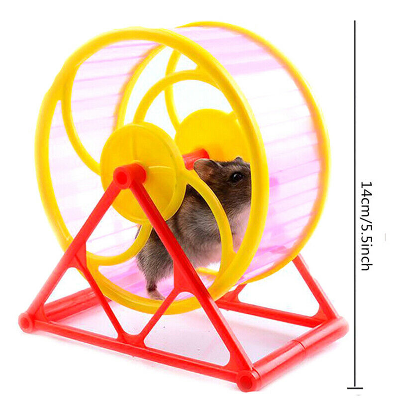 Wheel Running Exercise Scroll Silent Hamster Mouse Rat Gerbil Pet T.l8