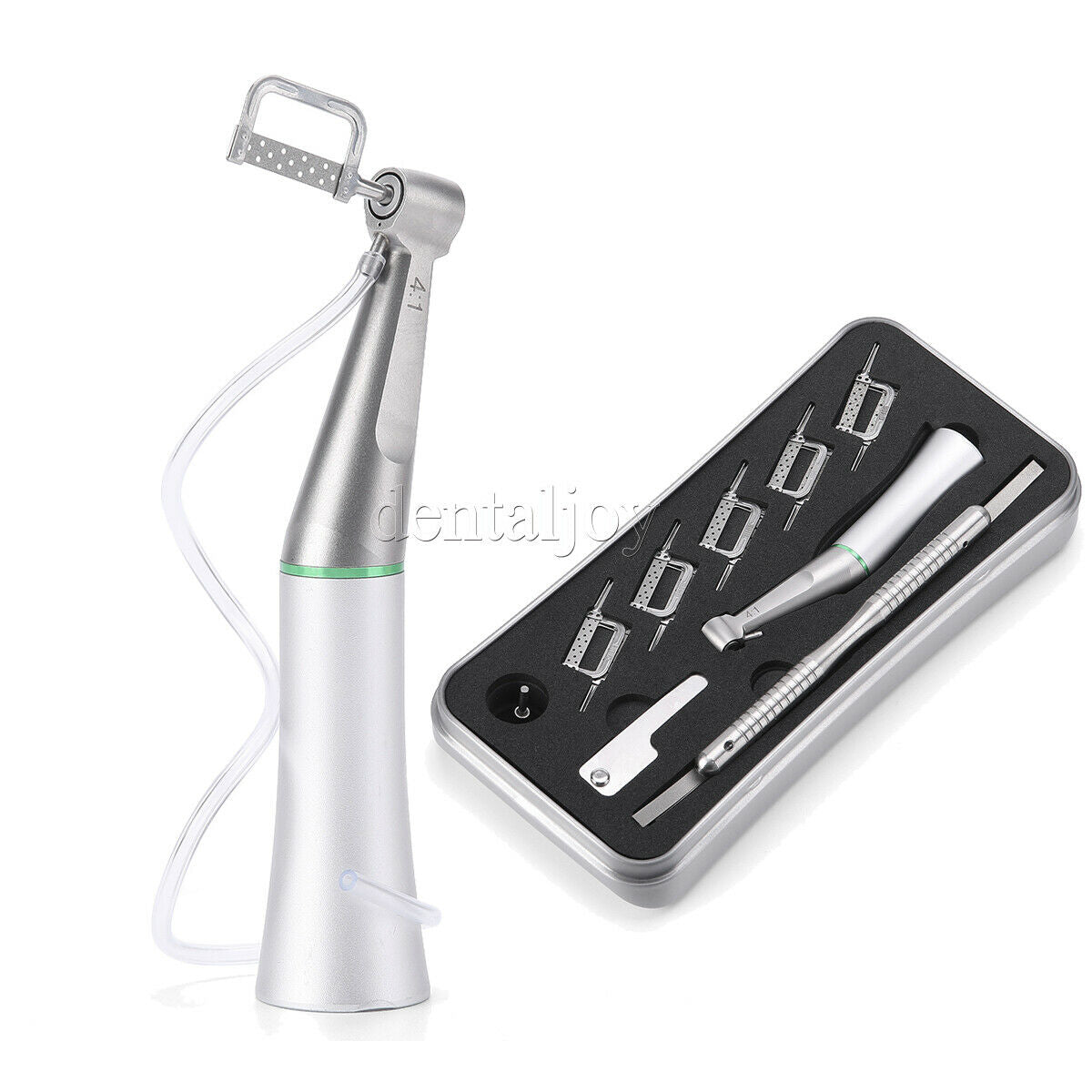 Dental Contra Angle Handpiece 4:1 Reduction +10Pc Interproximal Strips 2Types