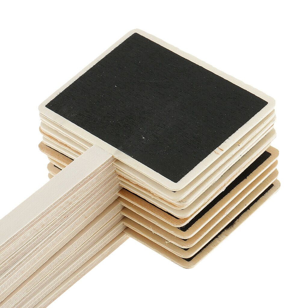40X  Wooden Chalkboard Weddings Placecard Name Price Tag Plant Markers