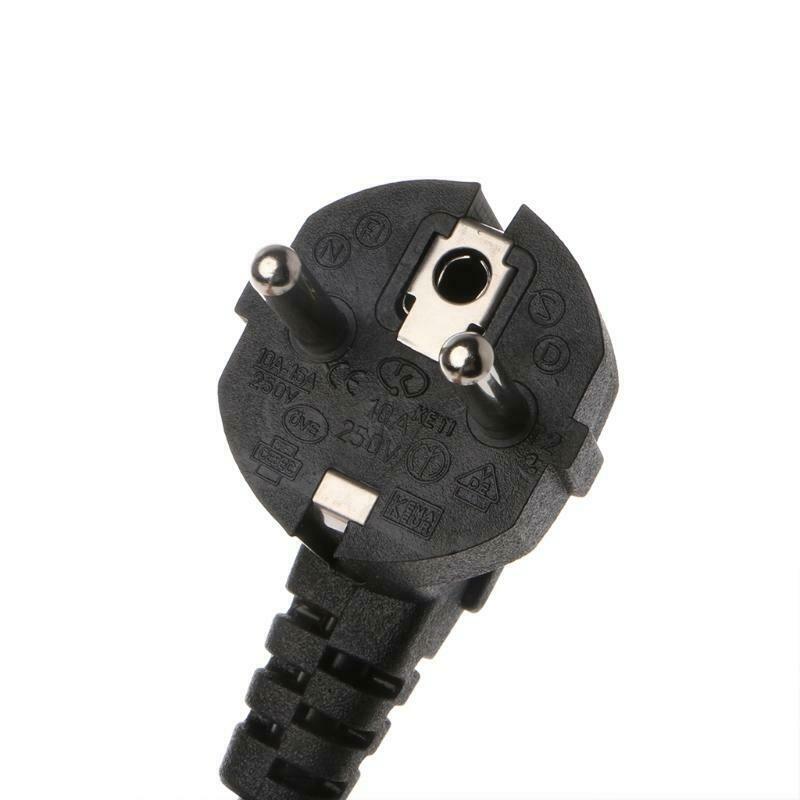 1.5m C13 IEC 320 European Kettle 2 Pin AC Round EU Plug Power Cable Cord