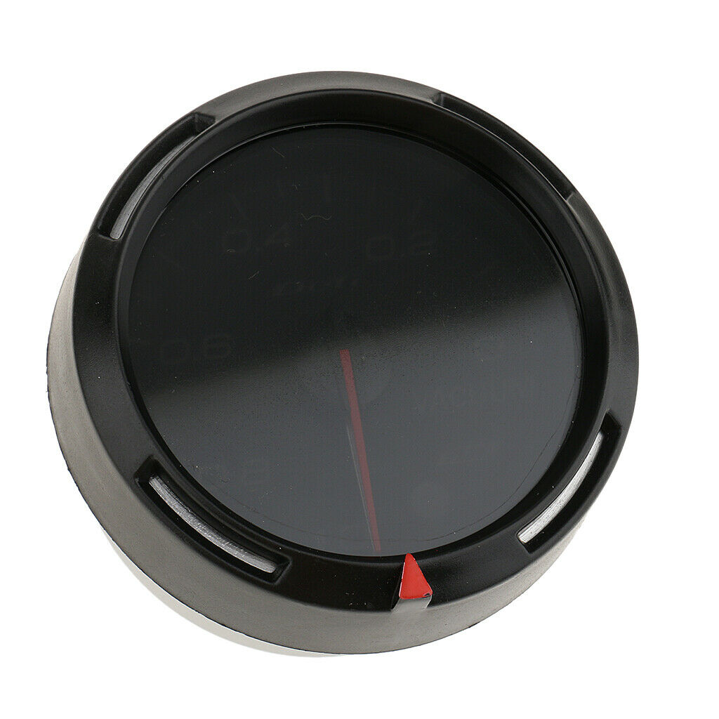 Universal 60mm 2.4inch Black 7 Color LED Vacuum Ratio Gauge