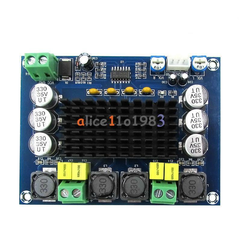 12V-24V TPA3116 D2 120W+120W Dual-channel Stereo Digital Audio Power Amplifier