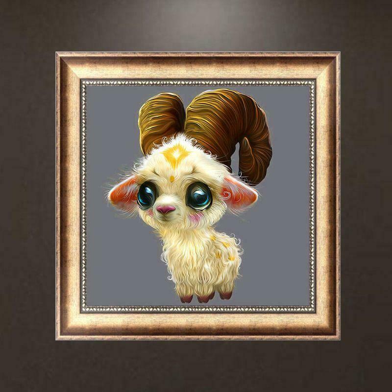 Goat 5D DIY Diamond Painting Embroidery Cross Stitch Kit Home Decor  Handcrafts