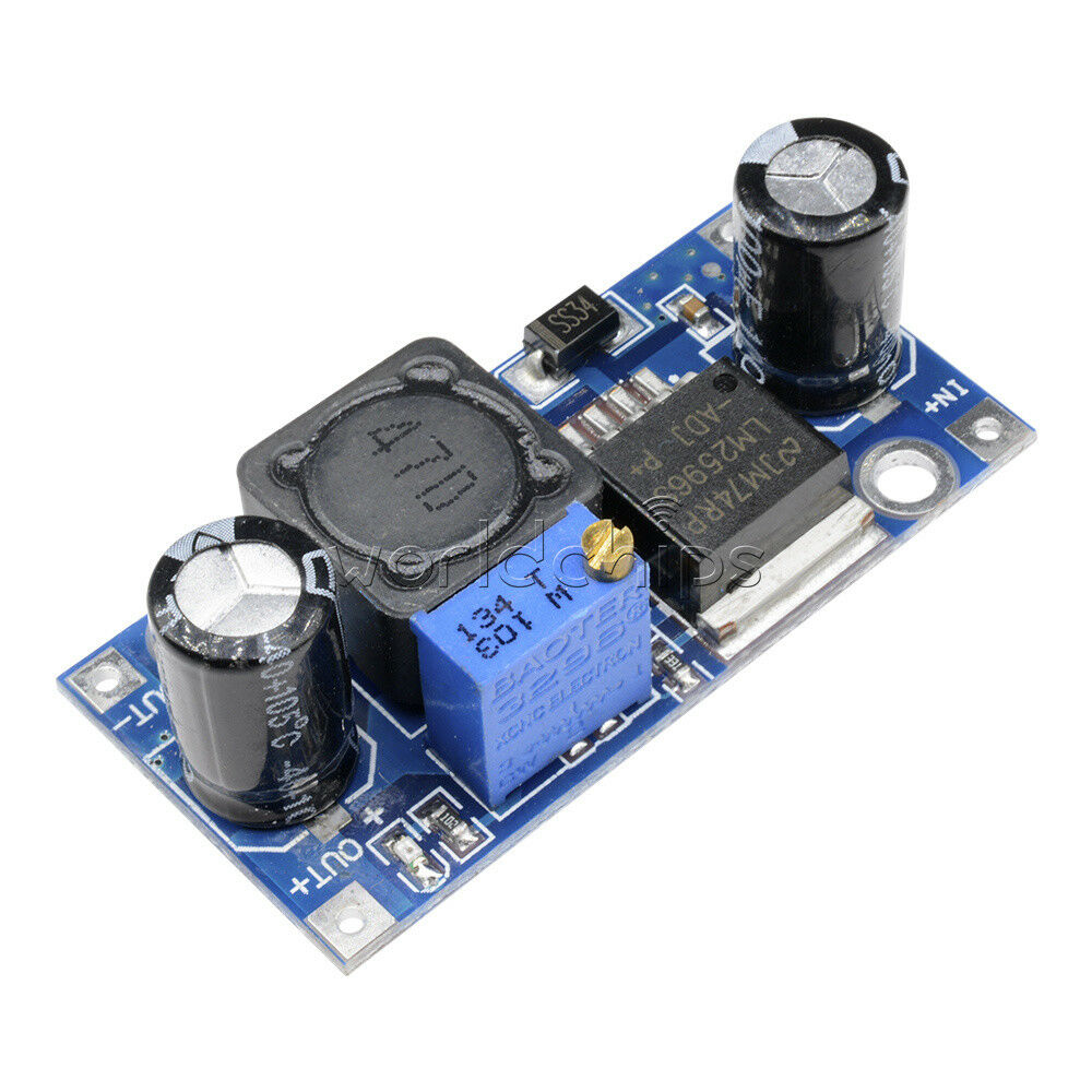 5Pcs Output 1.23V-30V DC-DC Buck Converter Step Down Module LM2596 Power Supply