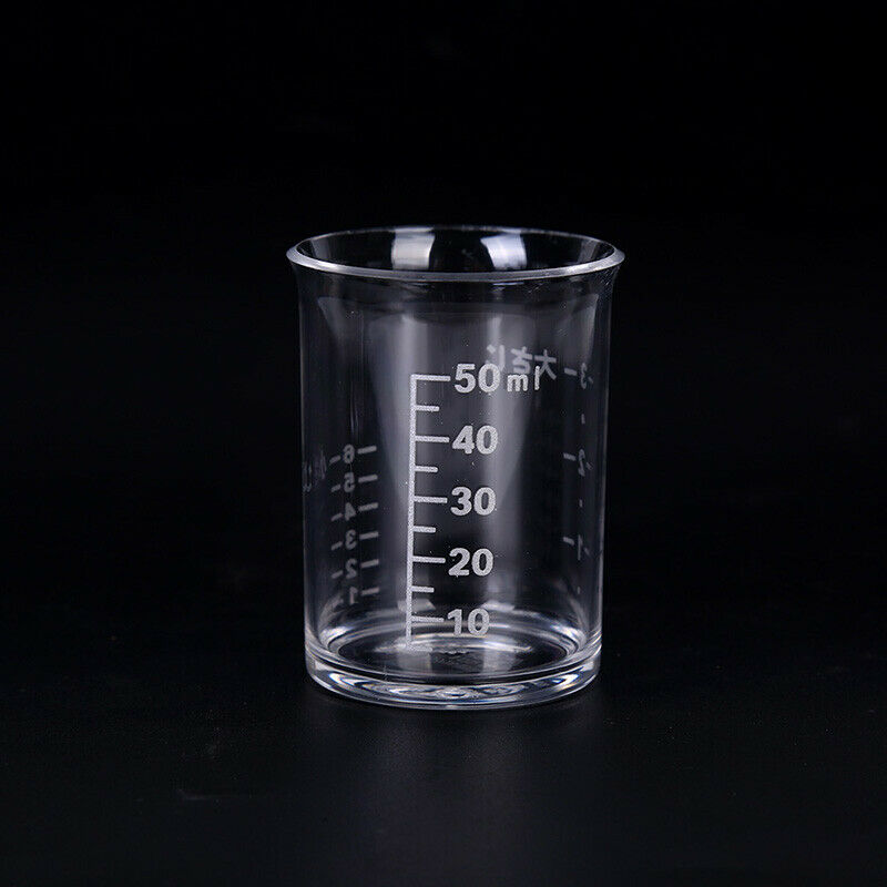 2pcs High Quality Plastic Measuring Cup Clear Scale Show Transparent M.l8
