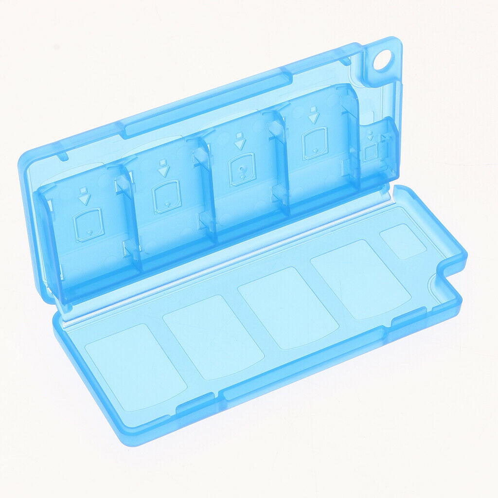 10 Slot Game Card Storage Case Holder Protector Box for Nintendo Switch Blue