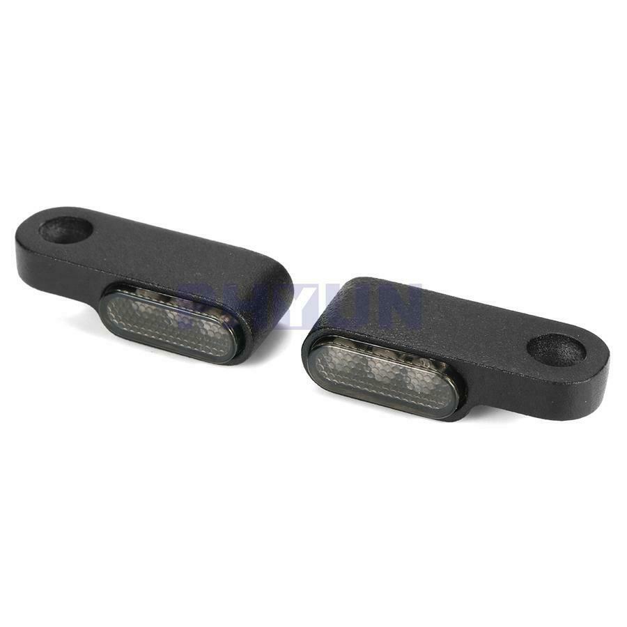 2x Universal Aluminum Mini LED Motorcycle Turn Signal Indicators Blinker Lights