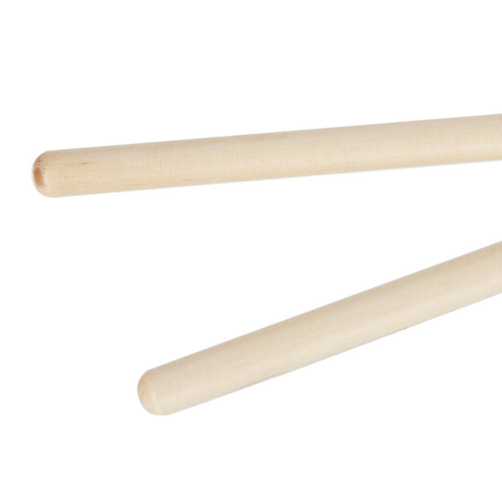 Pair of Glockenspiel Drumsticks Drumsticks Birch Wood Handle Soft Rubber Head