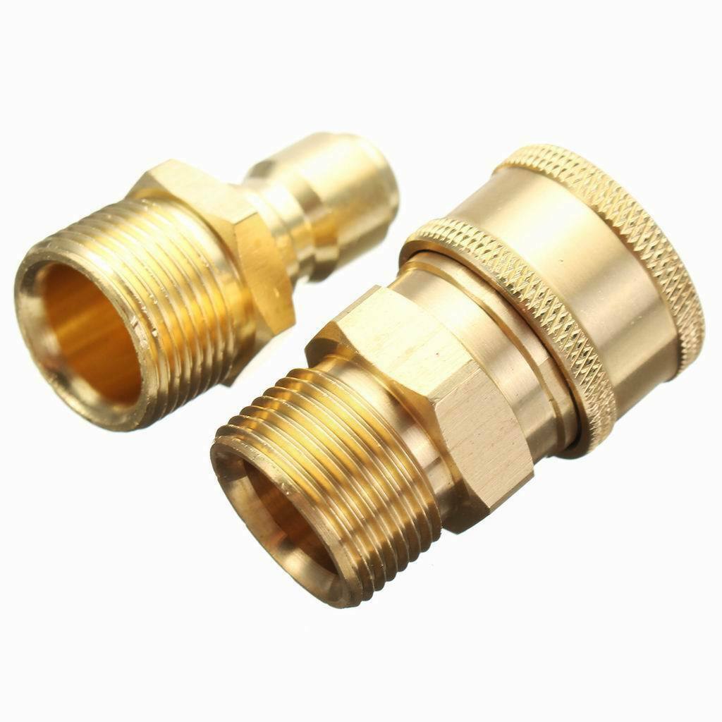 2pairs   Fast Release Coupler 3/8" M22 Pressure Washer Pipe Fitting