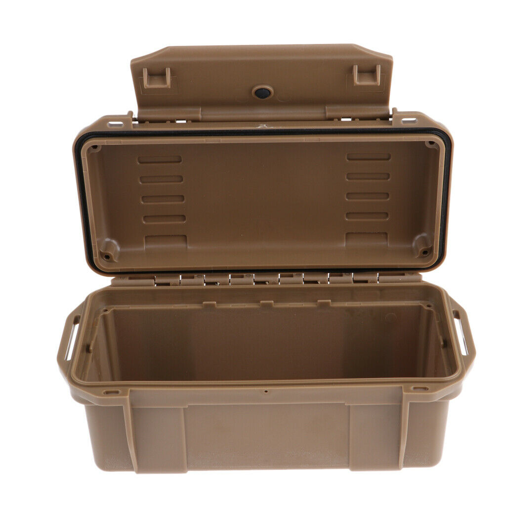 2 Pieces Outdoor Shockproof Storage Airtight Survival Seal Case Camping Box