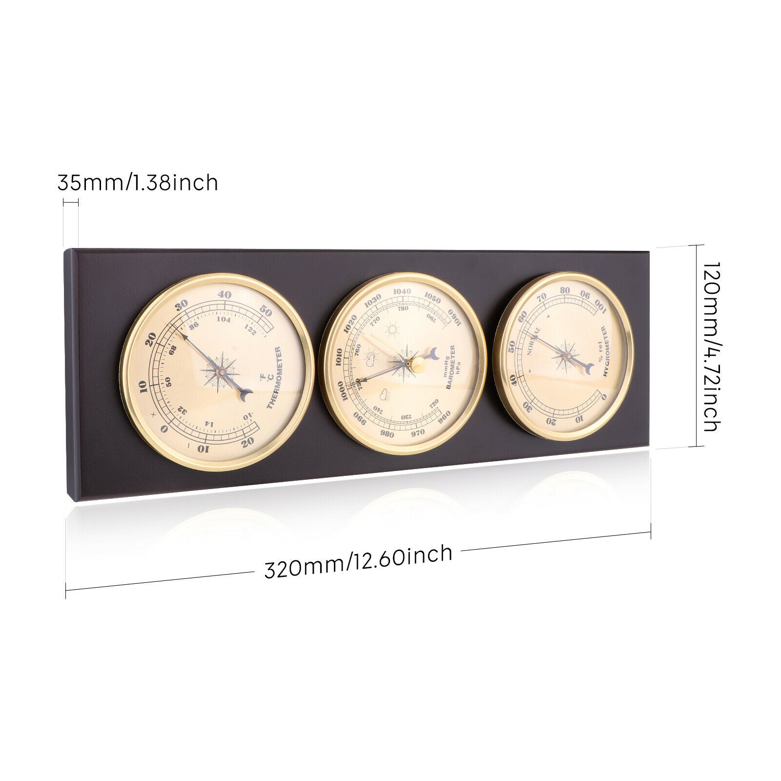 Barometer Thermometer Hygrometer Wall Hanging Temperature Humidity