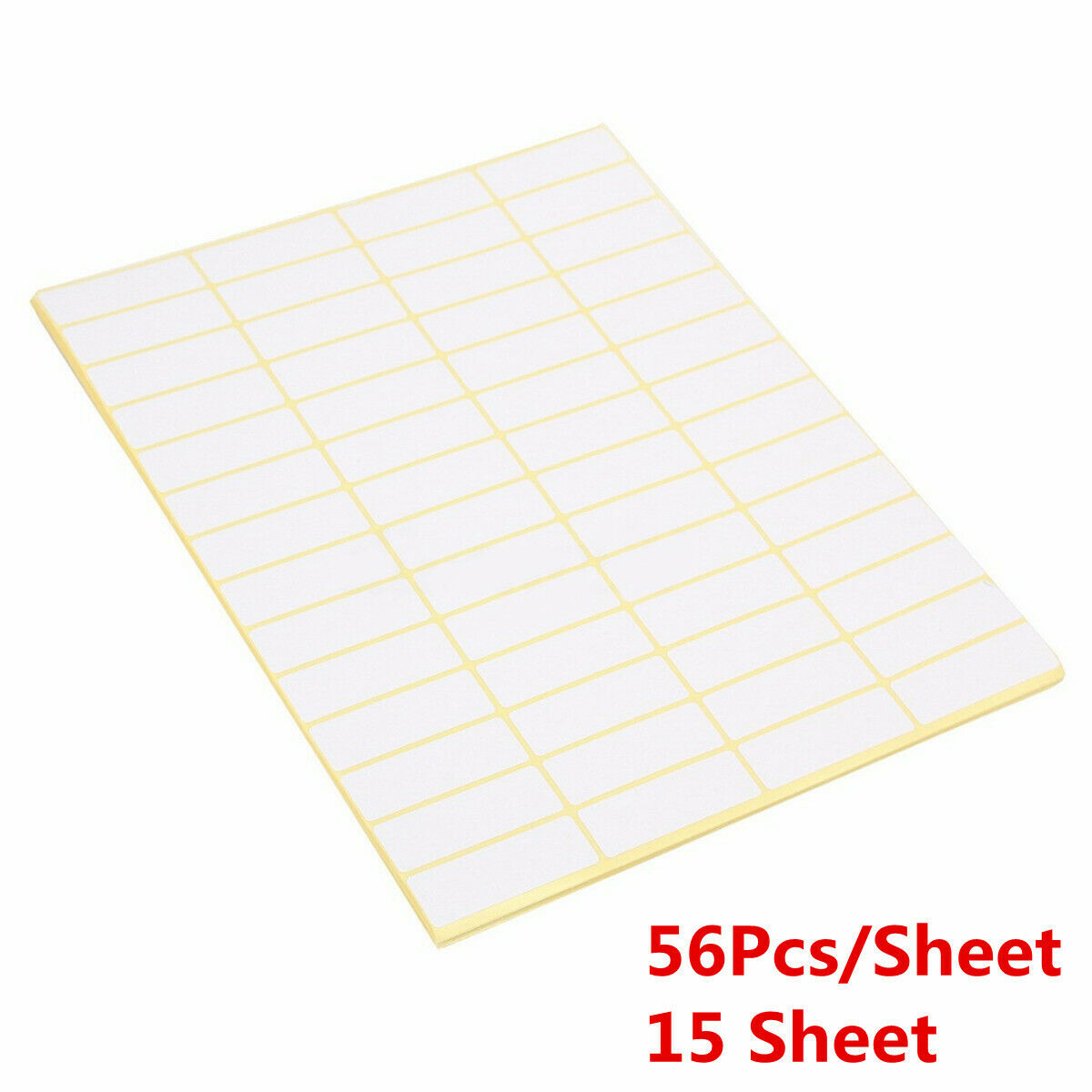 White Paper Labels Permanent Adhesive Stickers Plain Multi Purpose Sticky Labels