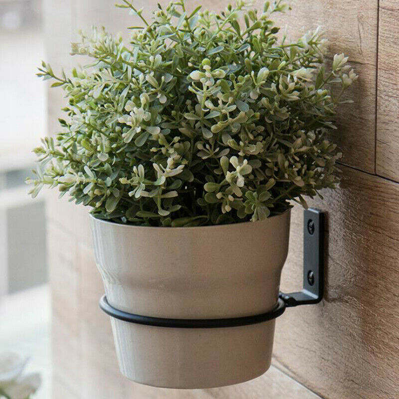 1PC Folding Flower Pot Trays Wall Mounted Wall Bracket Balcony Planter HolderDD
