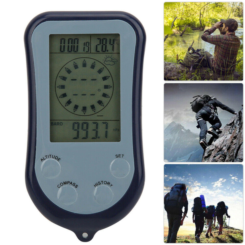 6-in-1 Outdoor Altimeter Electronic Height Altitude Meter Thermometer Barometer