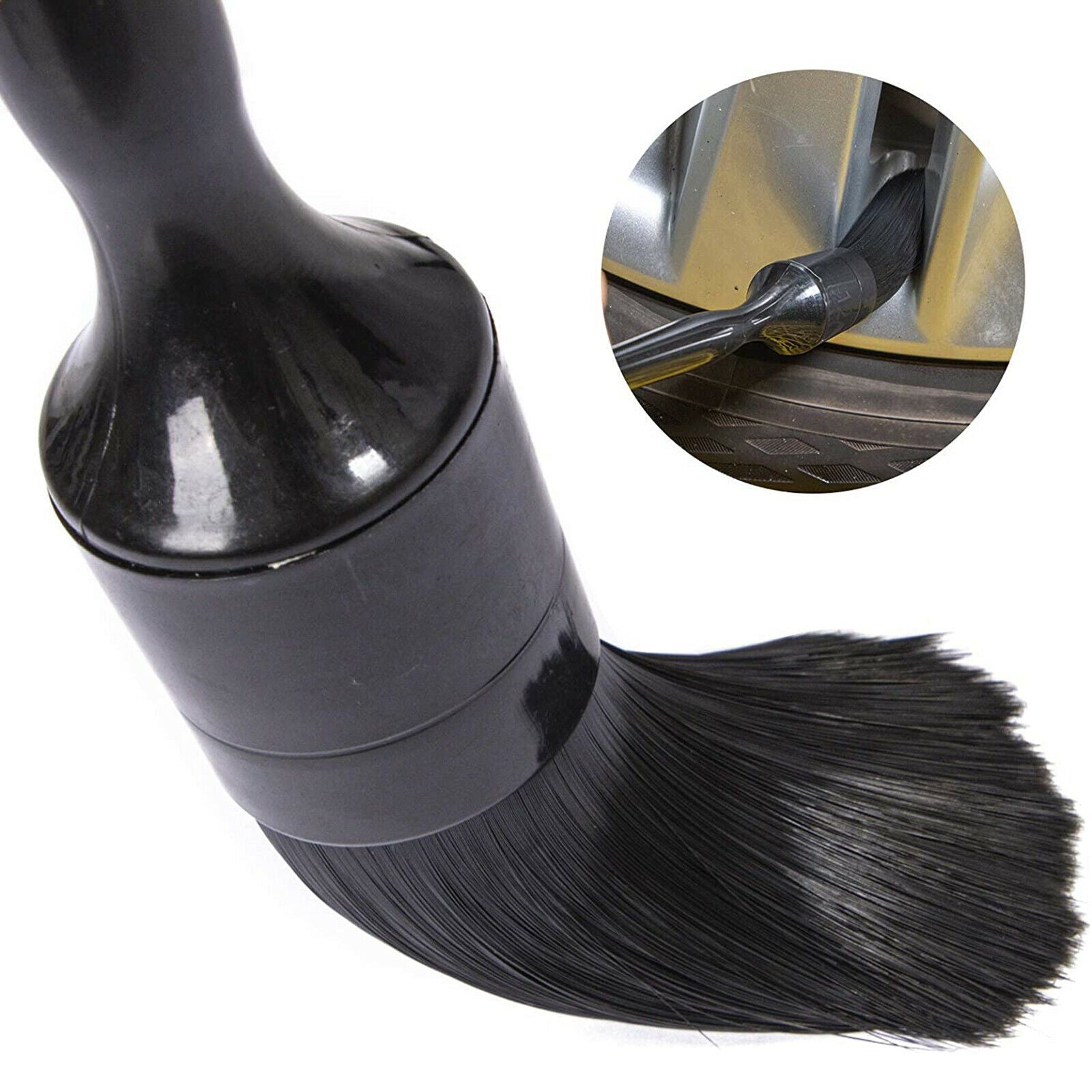 5pcs/Set Car Detailing Brush Kit Automotive Tires Wheel Detail Clean Brush