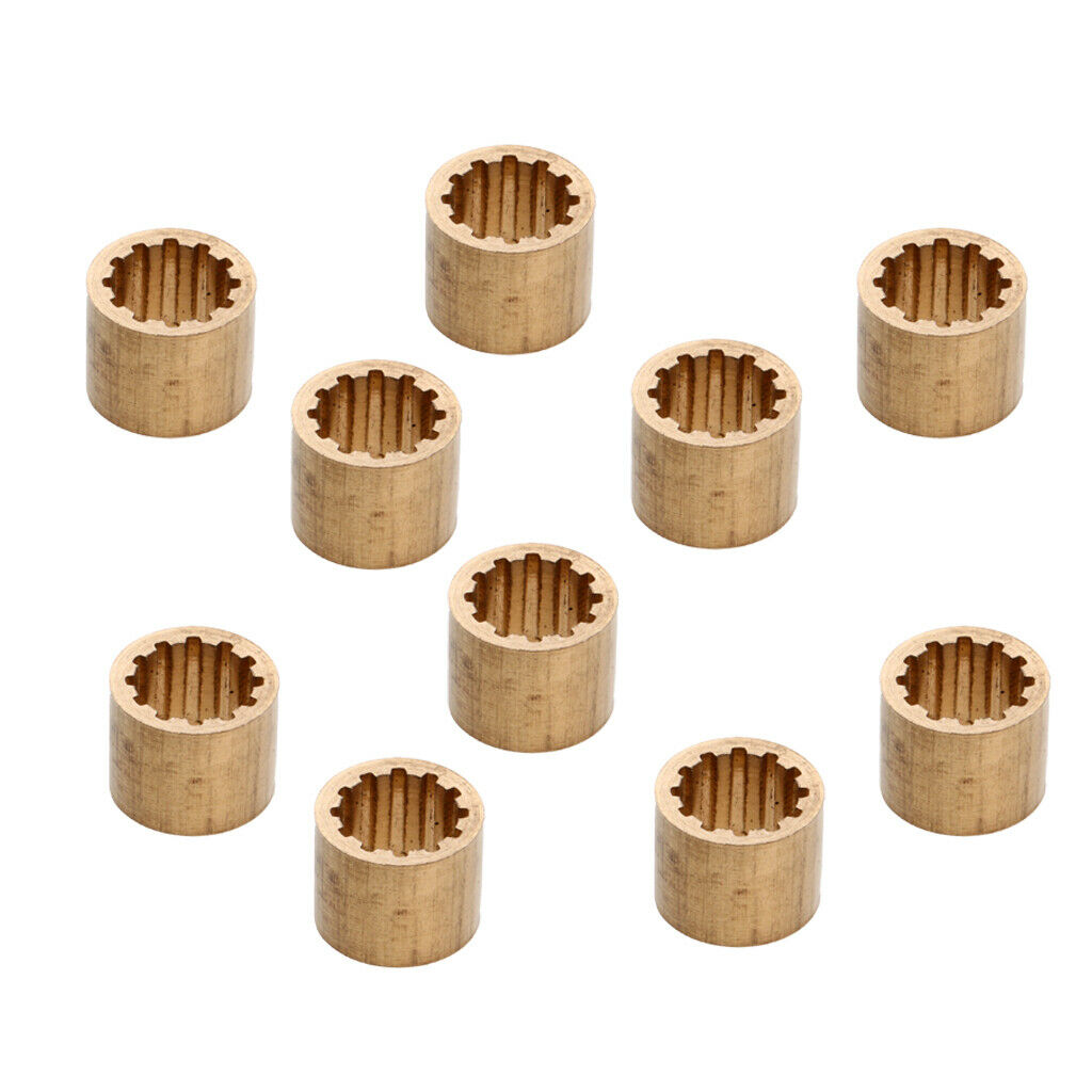 Pack Of 10pcs Brass Snooker Or Pool Cue Tip Ferrules Accessories