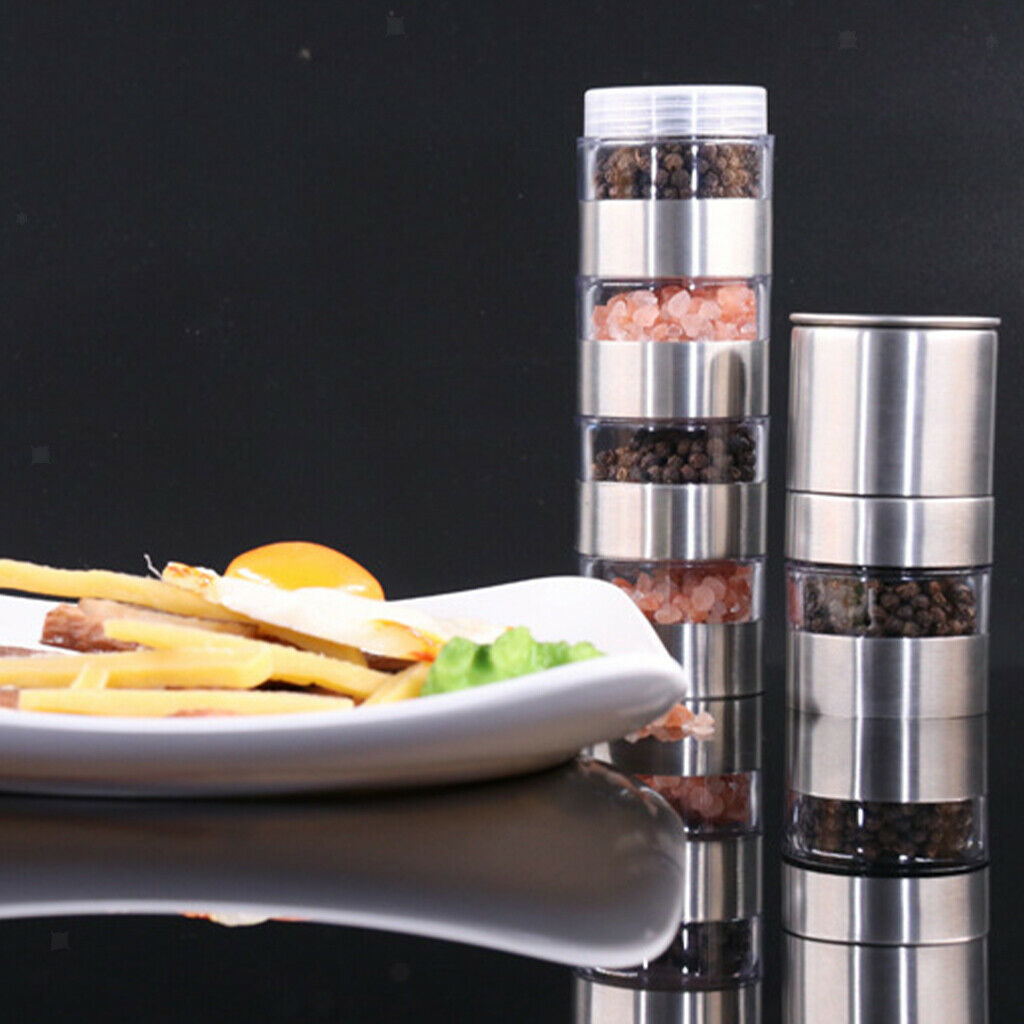 Spice Pepper Storage Jars Stackable Spice Containers for Camping, Outdoor