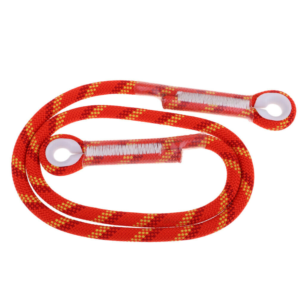 2X 10.5mm Rock Climbing Knotted Pre-sewn Eye-to-Eye Prusik Loop Cord Rope 80CM