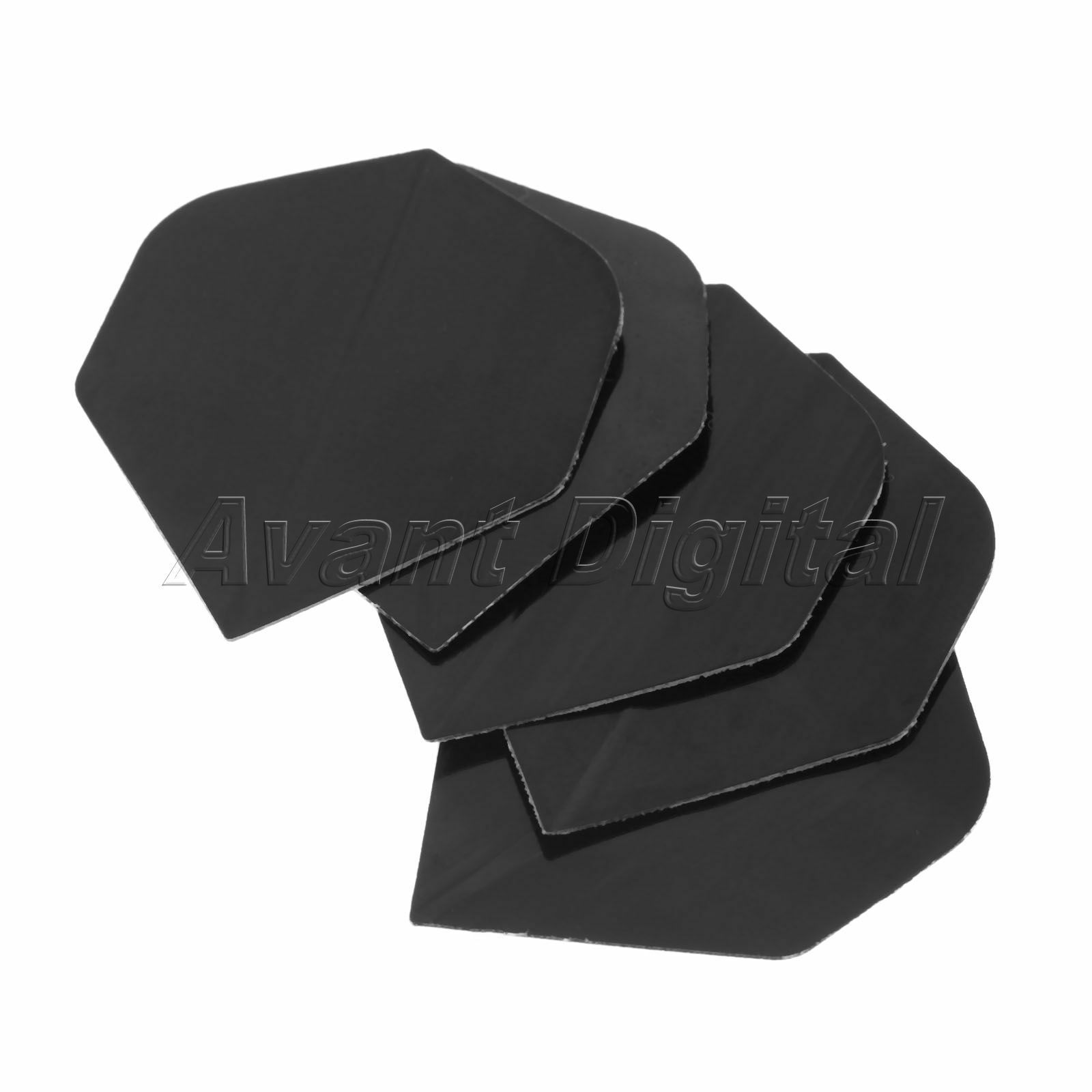 Pure Black Darts Flight Fin Tail High Quality Pvc Dart Accessory Pack Of 30