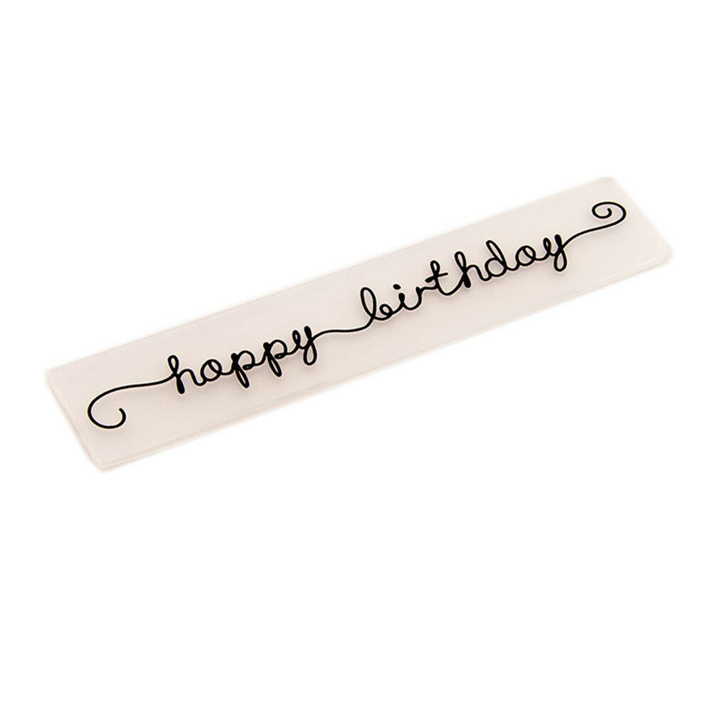 happy birthday Embossing folders Plastic Embossing Folder For Scrapbook ca.l8
