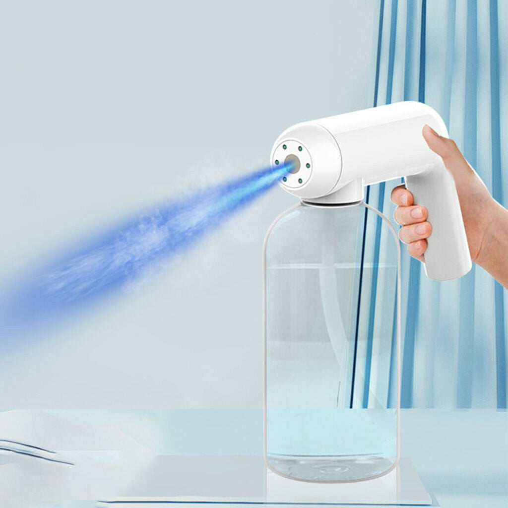 Handheld Portable Nano Sanitizer Spray Fogger Blue Light for Home Office Car