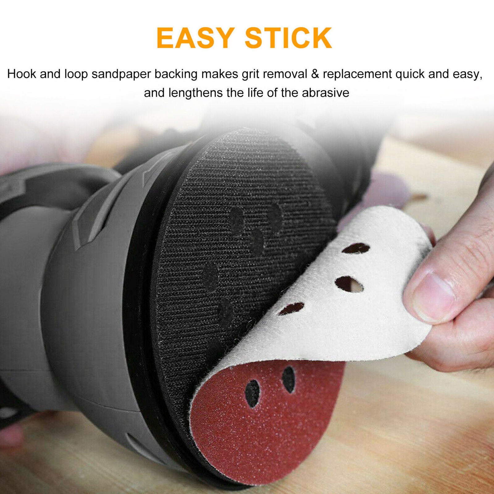50Pcs/Set 5inch Grit 800 1000 1500 2000 3000 Sanding Discs Sandpaper Hook + Loop