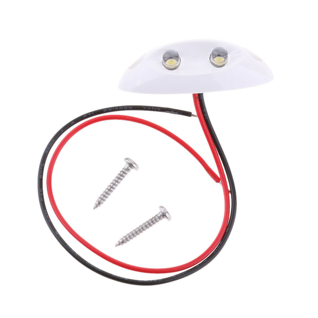 Marine Boat RV White LED Interior Courtesy Light Caravan Walkway Stair DC12V