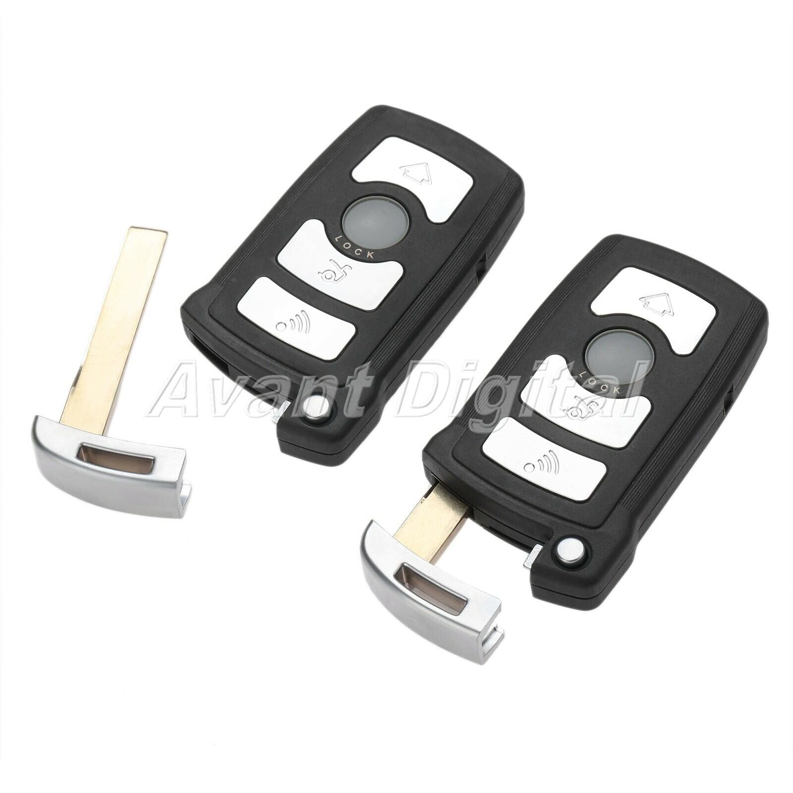 2Pcs Remote Key 4 Buttons 315MHz PCF7952 PCF7945 Chip FOR 7 SERIES 730/740