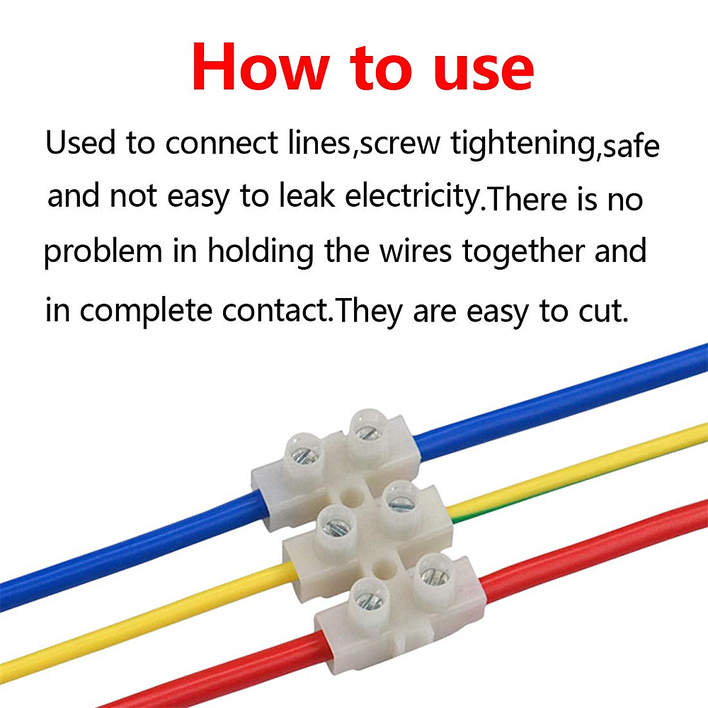 10Pcs Barrier Screw Terminal Wire Connector 3A 12-Position Block Terminals