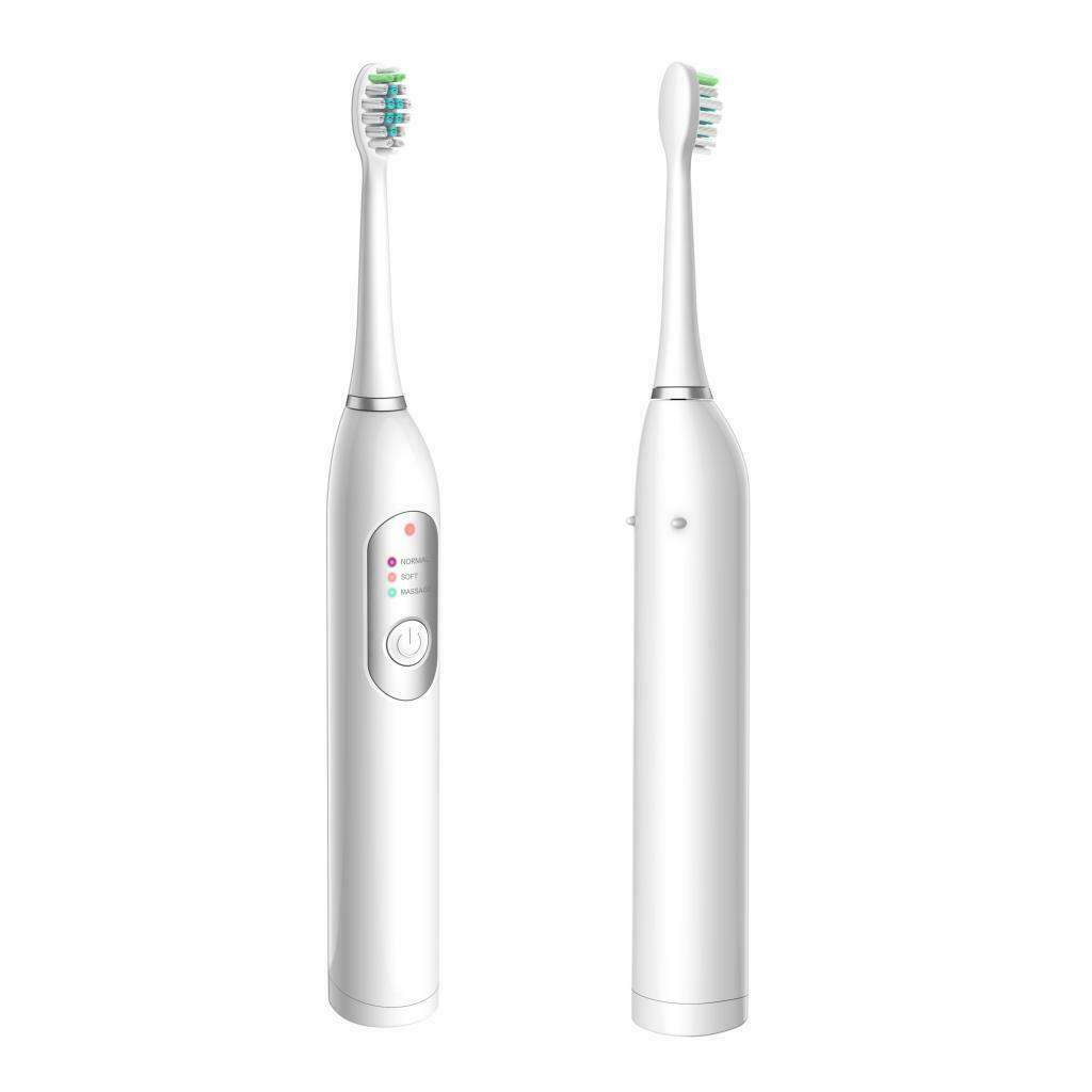 Washable 40000vpm Sonic Whitening Electric Toothbrush Teeth Brush 2 Heads