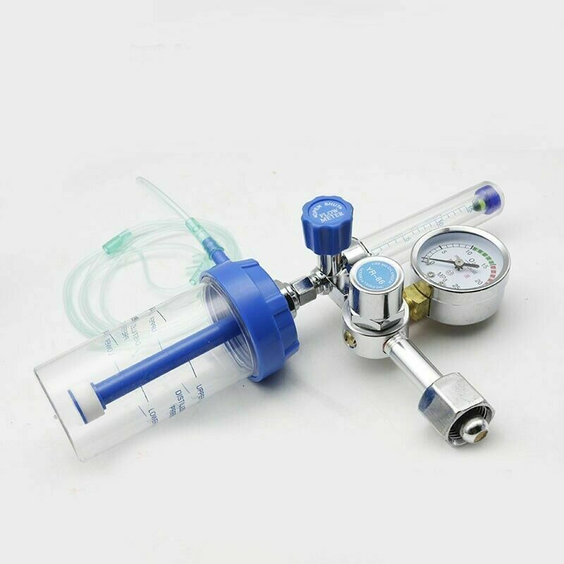 Oxygen Inhalator Meter Medical Pressure Reducing Valve O2 Pressure Regulator US