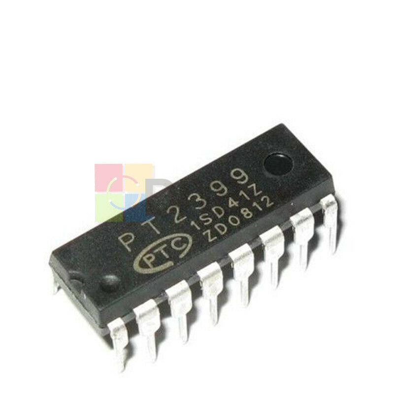 10Pcs PT2399 DIP-16 Audio Digital Reverb Processing Circuit Chip TOP