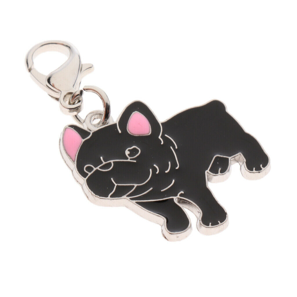 Key Chain Dog Puppy Collar Tag Pet ID Accessory Metal Necklace Pendant #9