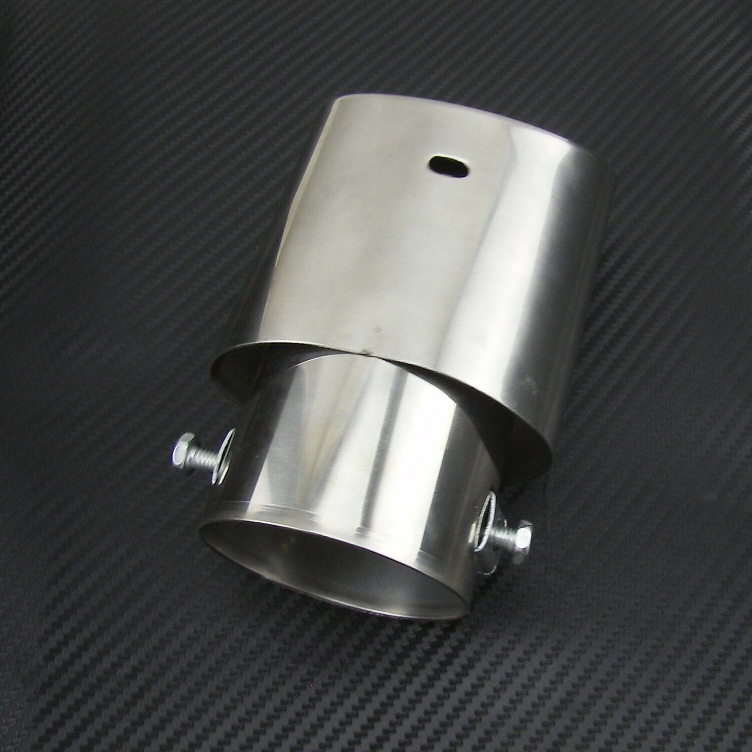 Universal Chrome Stainless Steel Car Rear Round Exhaust Pipe Tail Muffler Tip